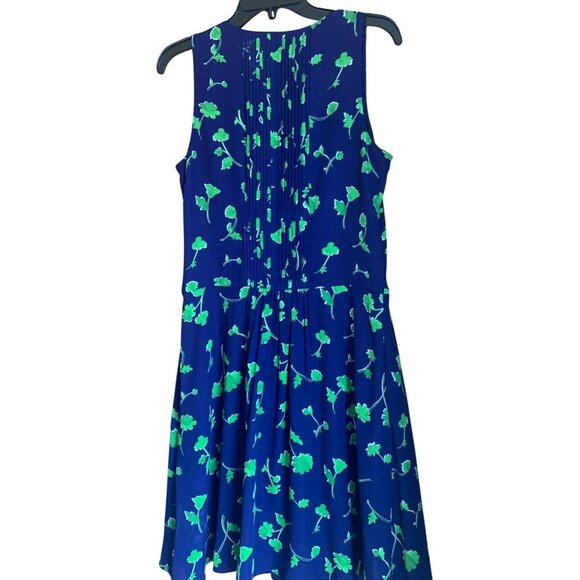 Banana Republic VTG Y2K Soft Girl Feminine Floral‎ Pleated Lined Dress 6 - Picture 2 of 10
